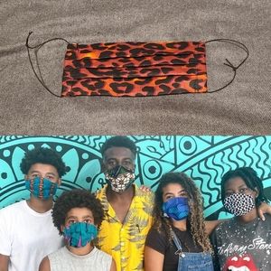 HAND-SEWN FACE MASK W/ FILTER POCKET